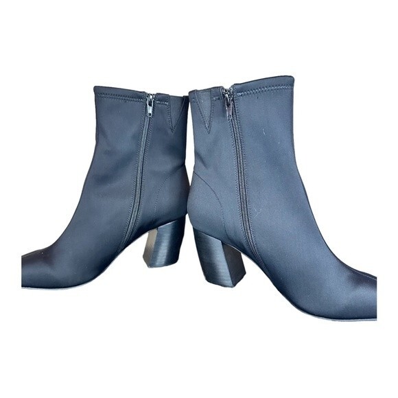 Jeffrey‎ Campbell Black Siren Point Sport Neoprene sock Heeled ankle Boots 10 - Picture 2 of 11